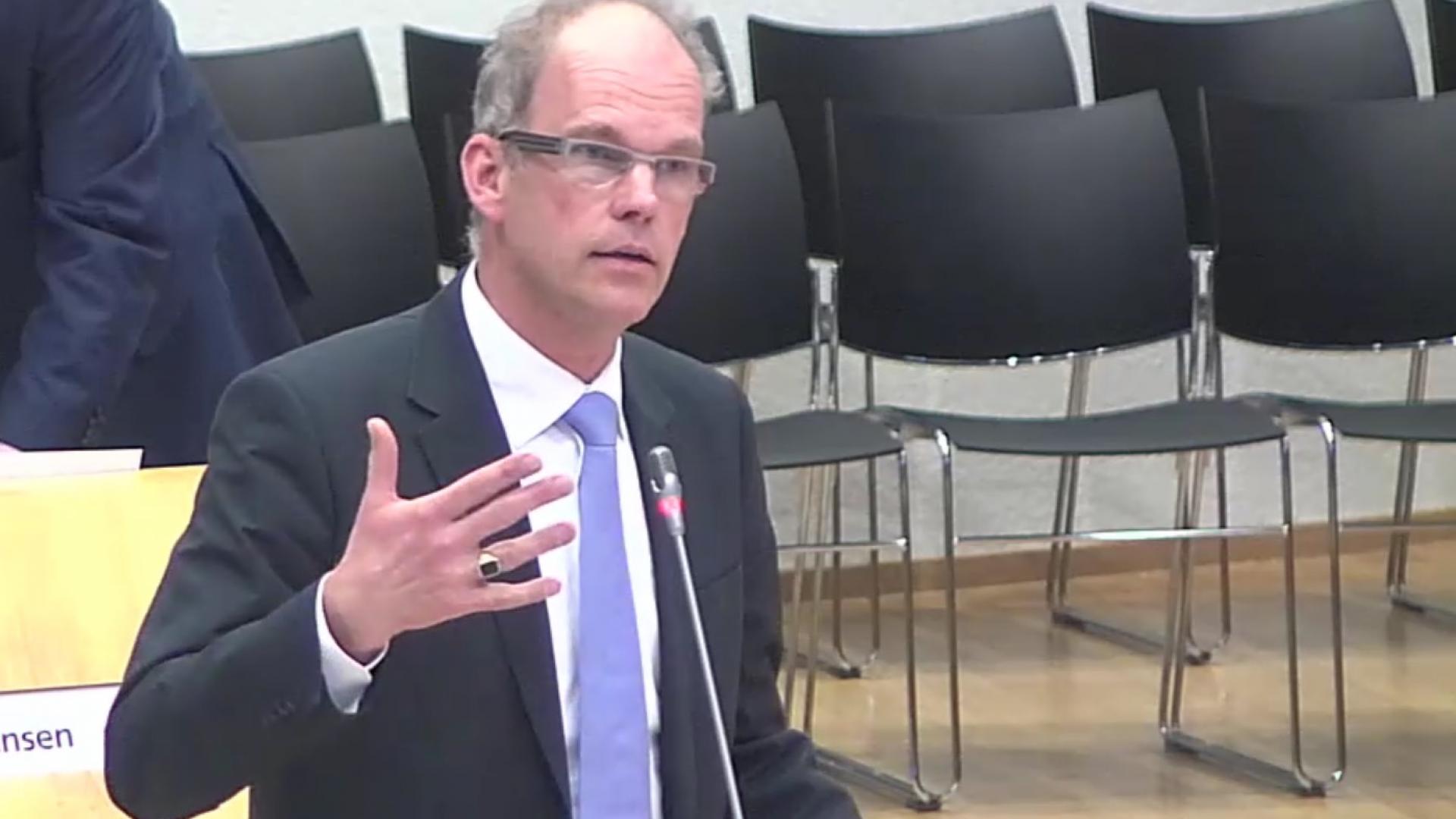 Simon Miske tijdens begroting 2016